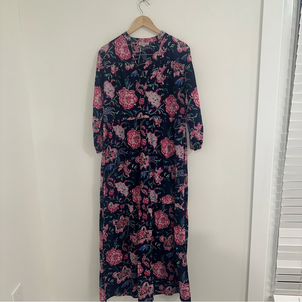 Women's Fitzroy & Willa floral mulicolored maxi dress sz S #XX
